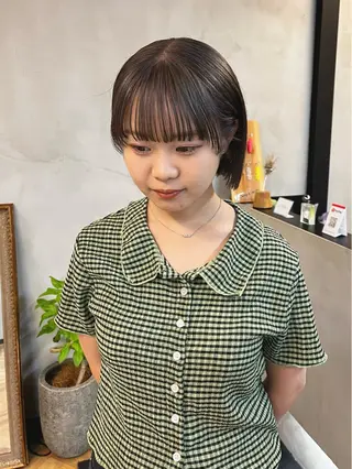 ショート カラー ヘアアレンジ ena/ブリーチなし 透明感・レイヤー🎀のヘアスタイル