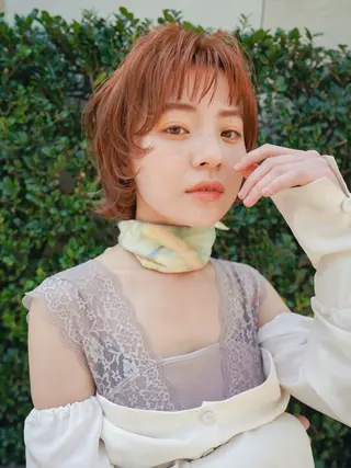 ショート カラー Masena所属・💎韓国風レイヤー /ボブ💎Namiのヘアスタイル