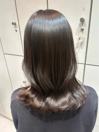 セミロング 美髪矯正/渡辺 りんのヘアスタイル