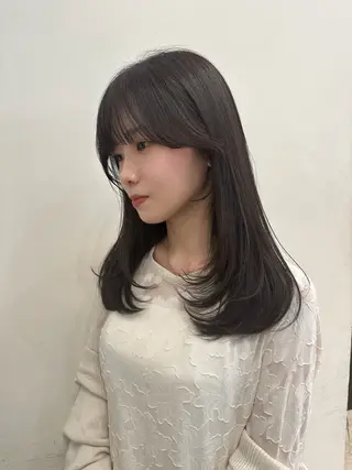 ミディアム 大阪/ショート 顔まわり/谷町のヘアスタイル