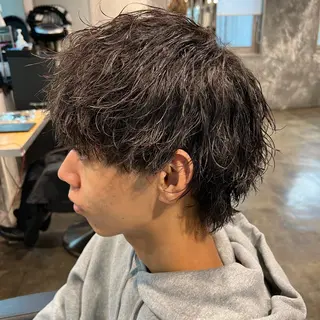 ショート カラー パーマ ヘアアレンジ メンズ 🔷横浜1のパーマ 職人🔷将太郎のヘアスタイル