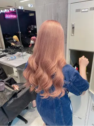 セミロング カラー ダブルカラー特化💍 tiam💍韓国ヘアのヘアスタイル