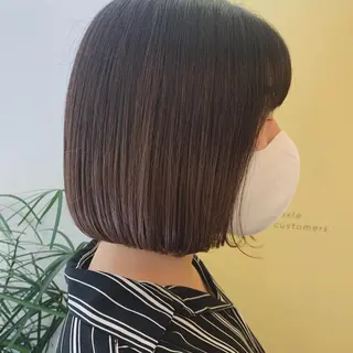 ショート hub hair レイヤー/透明感のヘアスタイル