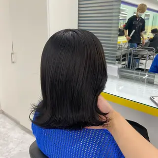 セミロング カラー ヘアアレンジ mai🍑暖色カラー /レイヤー💖のヘアスタイル