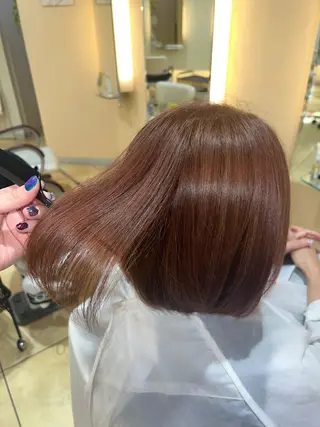 ショート パーマ 最高の髪質改善🩵 艶カラー 惠美のヘアスタイル