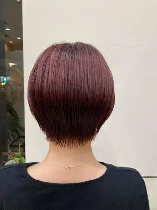 ショート カラー ショート・透明感 カラーconomiのヘアスタイル