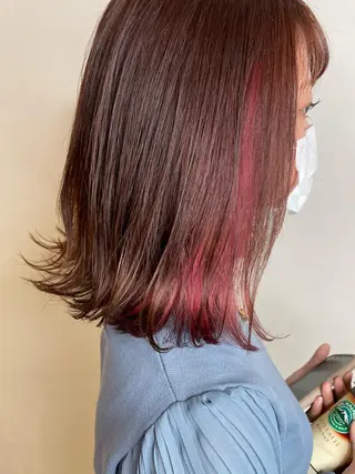 ミディアム WEG 難波のヘアスタイル