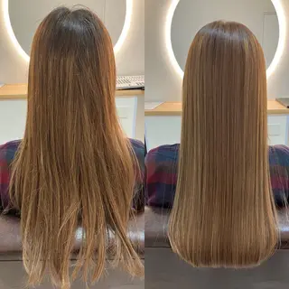 ロング カラー ヘアアレンジ キッズ 横浜関内髪質改善 re:Magoのヘアスタイル