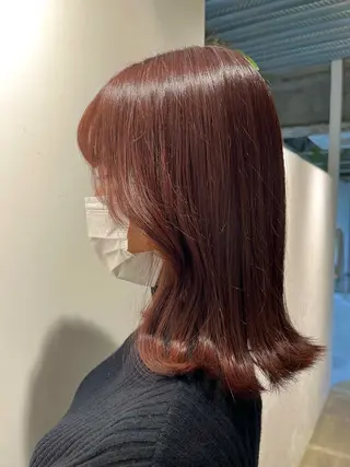 セミロング カラー inc新小岩 Rionのヘアスタイル