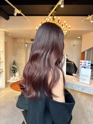 ロング カラー ヘアアレンジ 韓国×艶髪 さきのヘアスタイル