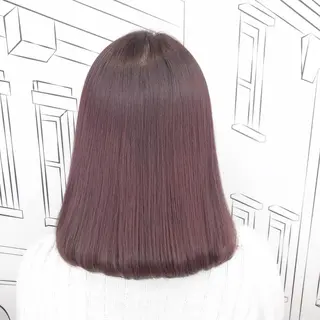 ミディアム カラー TOMOKA 艶髪/透明感カラーのヘアスタイル