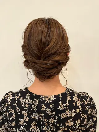 ミディアム ヘアアレンジ ロングレイヤー 🤍山内　飛鳥🤍のヘアスタイル