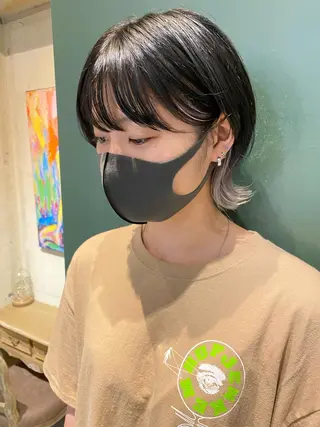 セミロング カラー ヘアアレンジ TOPSTYLIST 🇬🇧JIMMYのヘアスタイル