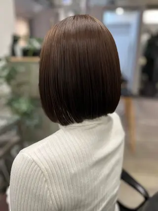 ショート JIN/暖色カラー /髪質改善/艶髪のヘアスタイル
