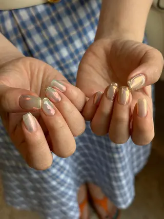 ショート カラー パーマ ヘアアレンジ メンズ キッズ ネイル マツエク・マツパ アイブロウ ar. harajukuのネイルデザイン