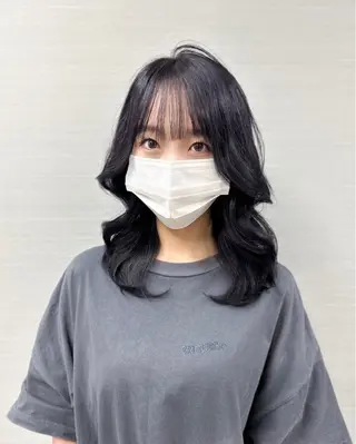 ミディアム カラー 韓国ヘア 店長NEGIのヘアスタイル