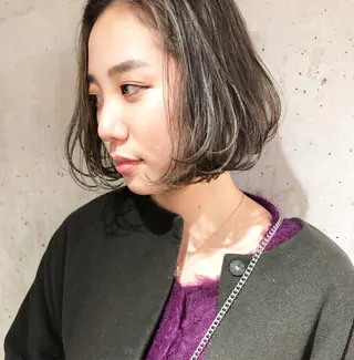 ショート カラー パーマ ヘアアレンジ メンズ キッズ ネイル マツエク・マツパ 韓国風×透明感カラー 髪質改善オタベシンヤのヘアスタイル