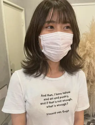ミディアム カラー はるか 💐 お悩み改善美容師のヘアスタイル