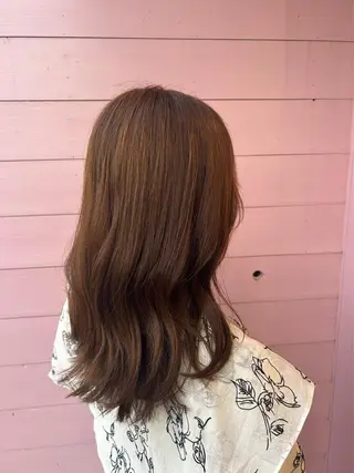 セミロング カラー 【史上最高】口コミ No.1/ナツキのヘアスタイル