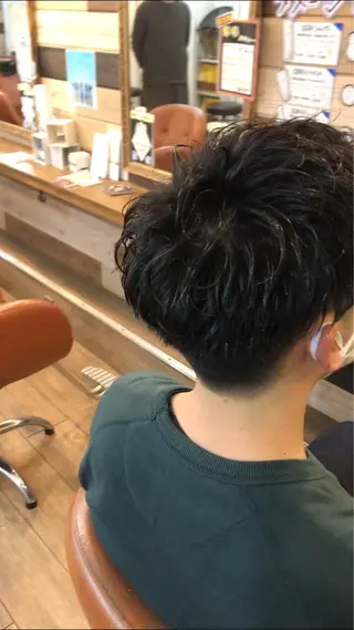 ショート パーマ ヘアアレンジ メンズ 🌿ダブルカラー/ 明大前/中村渓太のヘアスタイル