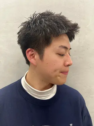 ショート カラー パーマ ヘアアレンジ メンズ 🫧透明感カラー/ ナルハ🫧のヘアスタイル