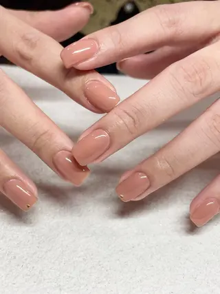 ネイル パラジェルネイル 大人可愛/シンプルのネイルデザイン