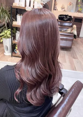 ロング カラー 髪質改善で 憧れの潤艶美髪にのヘアスタイル