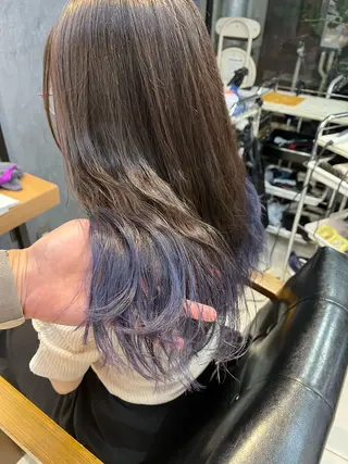 ロング カラー メンズ 透明感カラー🤎 ゆりのヘアスタイル