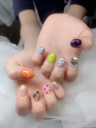 ネイル ハイネイル 自宅サロンのネイルデザイン