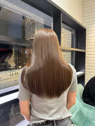 ロング カラー 暖色カラー🤎Red Neo meiのヘアスタイル