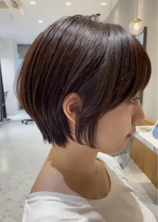 ショート カラー 🌟透明感カラー× 小顔カット いっせいのヘアスタイル