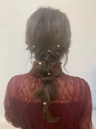 セミロング 原田 穂真のヘアスタイル