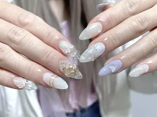 ネイル na🎀🎀na ちゅるちゅるのネイルデザイン