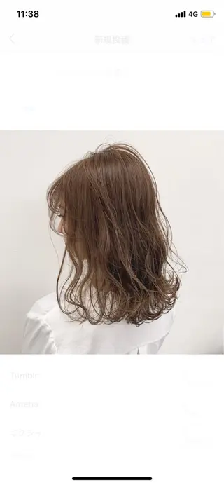 ミディアム カラー ヘアアレンジ 美髪矯正/透明感カラ ー🫧YUUKI🫧のヘアスタイル