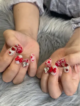 ネイル RICO Nail パーツつけ放題🌈のネイルデザイン