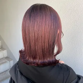 ミディアム カラー パーマ ヘアアレンジ メンズ キッズ ネイル マツエク・マツパ アイブロウ 透明感カラー・レイヤ ー🎀amika🎀のヘアスタイル