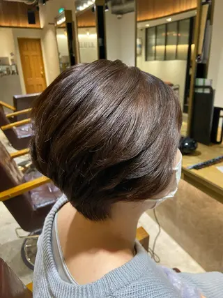 ショート カラー ヘアアレンジ レイヤー×ヘッドスパ *保田遥*のヘアスタイル