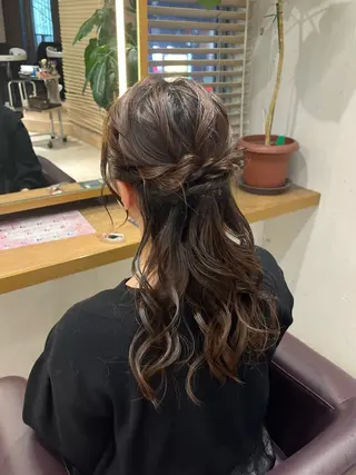 ヘアアレンジ 艶カラー/縮毛矯正/ アレンジ/akaneのヘアスタイル
