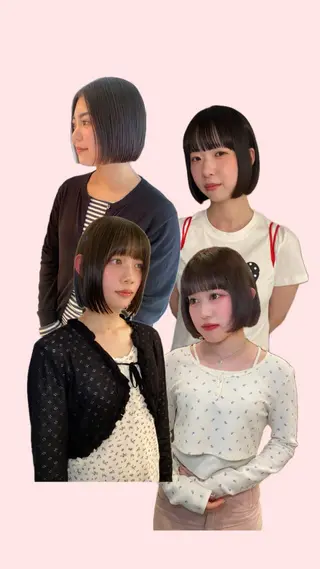 ショート riria/ボブ /ショート/レイヤーのヘアスタイル