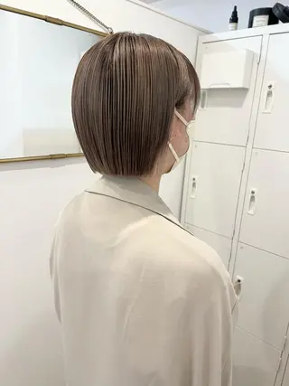 ショート 透明感カラー、 アレンジ/miyuのヘアスタイル
