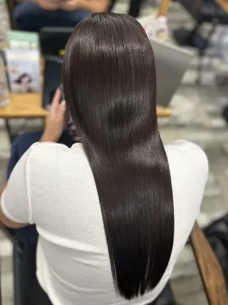 ロング カラー 髪質改善🪽 森川☜⁠ ☜⁠ のヘアスタイル