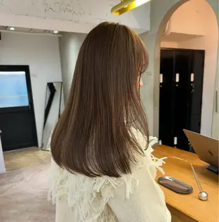 ロング シャドウパーマ 田形清流のヘアスタイル