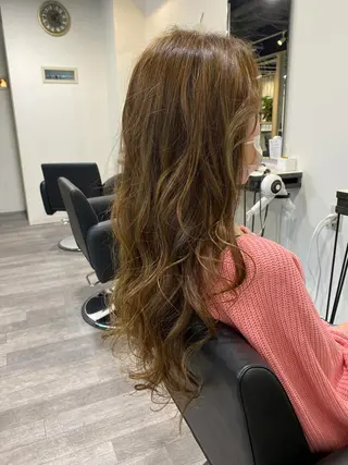 ロング カラー 先着1名様限定 カット無料のヘアスタイル