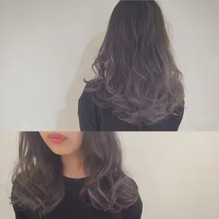 ミディアム セミロング ロング カラー パーマ ハイトーン×髪質改善 KENTAのヘアスタイル
