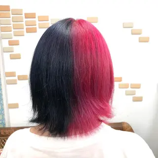 ミディアム カラー soin by poshのヘアスタイル