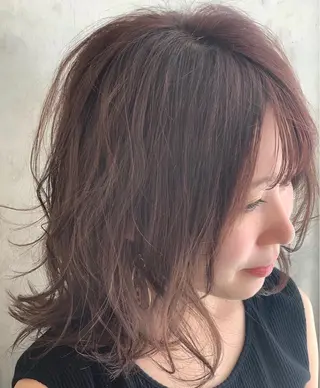 ミディアム カラー ✨縮毛矯正/髪質改善 錦糸町/松坂拓馬のヘアスタイル