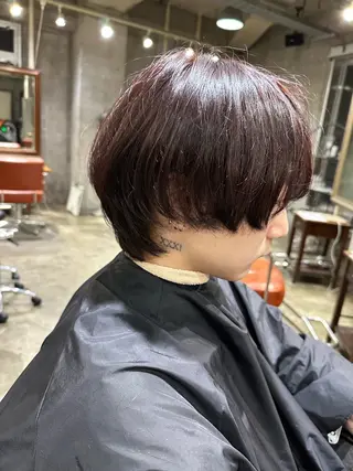 ショート 🔥コテ巻き風 ボブパーマ🔥のヘアスタイル