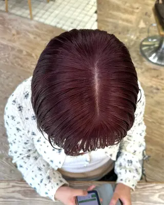 ミディアム ササキカズマ〻透明感 〻色落ち〻赤み消しのヘアスタイル