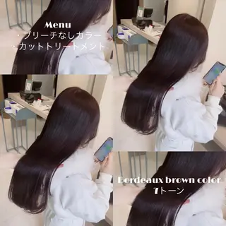 ロング カラー 新宿/透明感カラー/ 赤み消し/彩乃のヘアスタイル
