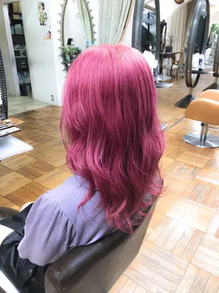 ロング カラー ✨デザインカラー✨ ハイトーン　森貴章のヘアスタイル